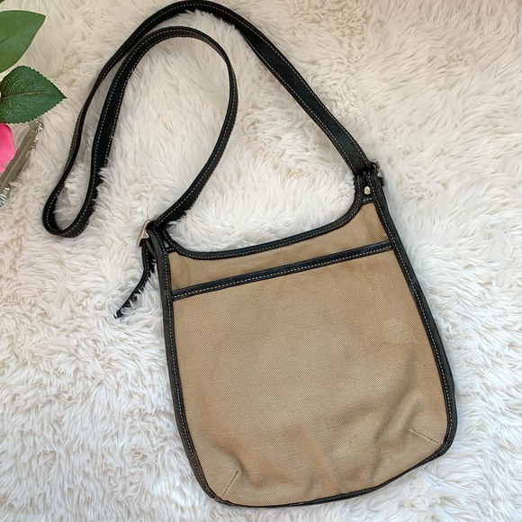 Vintage Coach Twill & Leather Crossbody - Picture 4 of 16